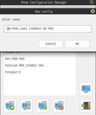 PCem Nueva Configuración
